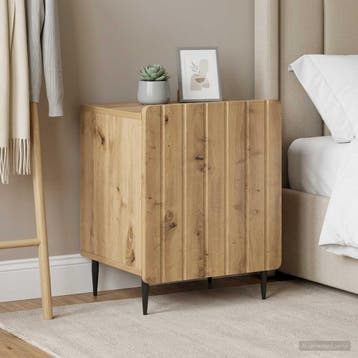 vidaXL Nachtkastje 2 pcs Artisanaal eiken 43 x 34,5 x 52 cm, Huis en Inrichting, Minder dan 45 cm, Verzenden, Nieuw, Minder dan 55 cm