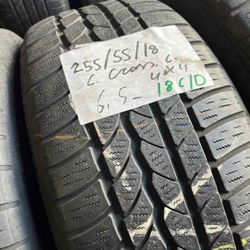 2 x Continental Cross Contact 255-55-18 Winterbanden 6,5mm, 18 inch, Gebruikt, 255 mm, Band(en)