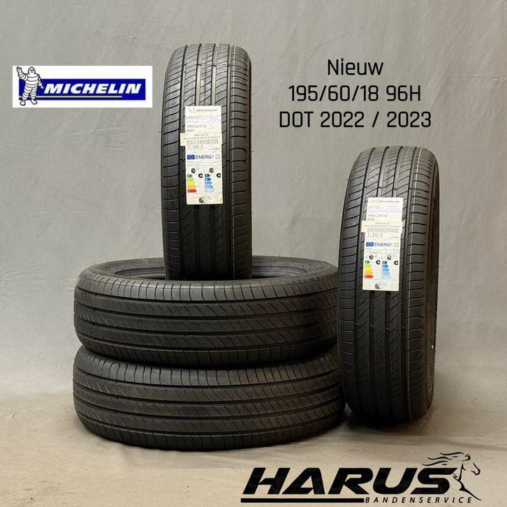 195/60/18 96H Michelin zomerbanden nieuw 4 stuks, Auto-onderdelen, Banden en Velgen, 18 inch, Erkend duurzaam, Zomerbanden, 195 mm