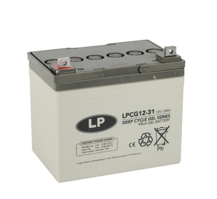 Landport (LP) VRLA-LPCG-GEL accu 12 volt 31 ah LPCG12-31, Diversen, Brommobielen en Scootmobielen, Nieuw, Ophalen of Verzenden