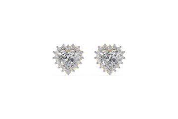Oorbellen - 14 karaat Geel goud - 2.50ct. tw. Diamant, Sieraden, Tassen en Uiterlijk, Oorbellen, Nieuw