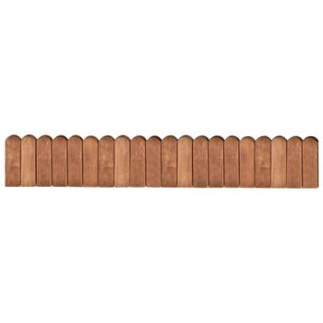vidaXL Gazonrand 120 cm geïmpregneerd grenenhout bruin, Verzenden, Nieuw