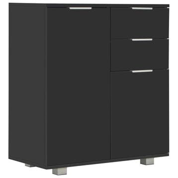 Dressoir Hoogglans Zwart | Retourdeal 54% Korting, Huis en Inrichting, Overige materialen, Gebruikt, Modern, 25 tot 50 cm
