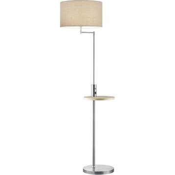 LED Vloerlamp - Trion Cliso - E27 Fitting - Rond - Mat, Ophalen of Verzenden, Nieuw, Metaal, Overige fittingen
