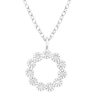Ketting zilver, Sieraden, Tassen en Uiterlijk, Kettingen, Nieuw, Ophalen of Verzenden, Met edelsteen, Zilver