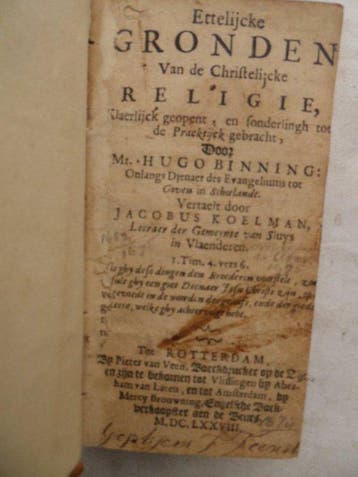 Hugh Binning / Jacobus Koelman - Ettelijcke gronden van de