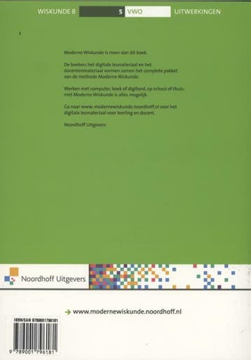 Moderne wiskunde 5 vwo B Uitwerkingen 9789001796181 Dick Bos, Verzenden, Gelezen, Dick Bos