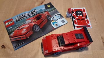 LEGO Speed Champions Ferrari F40 Competizione 75890, Zo goed als nieuw, Complete set, Lego, Speed Champions