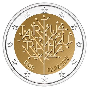 Estland 2 Euro Tartu 2020, Postzegels en Munten, Munten | Europa | Euromunten, Verzenden