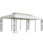 vidaXL Prieel met dubbel dak 6x3 m wit, Verzenden, Nieuw