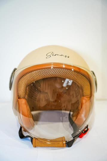 Elektrische step helm | Beige Maat M | Retourdeal 29% Kor..., Fietsen en Brommers, Fietsaccessoires | Fietshelmen, M, Nieuw, Ophalen of Verzenden