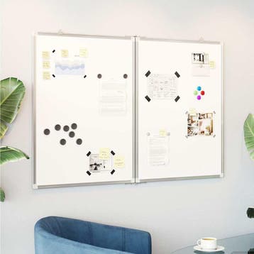 vidaXL Whiteboard magnetisch inklapbaar 120x100x1,7 cm, Verzenden, Nieuw in verpakking