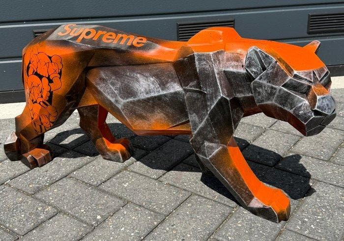 Daluxe Art - 1999 • XL Supreme Panther 80CM, Antiek en Kunst, Kunst | Designobjecten