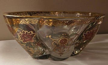 antica cristalleria italiana stile JEWISH CUP di Signoretti, Antiek en Kunst