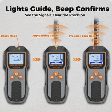 6-in-1 Stud Finder & Muurscanner: Detecteert Hout, Metaal, E, Verzenden, Nieuw