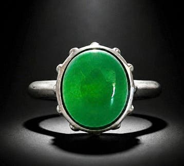 925 zilver - Imperial Jade - Ring