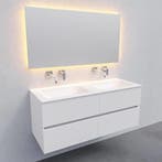 Badkamermeubel Solid Surface AQS Oslo 120x46 cm Dubbel Mat, Huis en Inrichting, Badkamer | Badkamermeubels, Ophalen of Verzenden