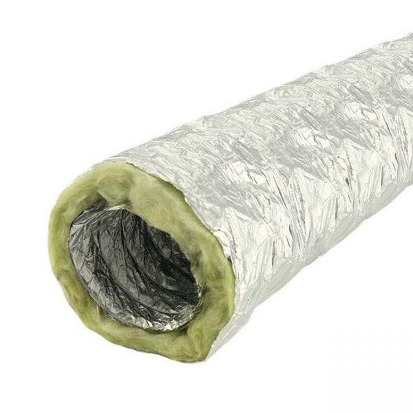 Ventilatieslang geïsoleerd Ø125 mm - 5 meter rol, Doe-het-zelf en Verbouw, Ventilatie en Afzuiging, Verzenden