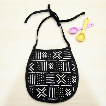Afrikaanse print slabbetje - Zwart Wit X Bogolan (Unisex), Hobby en Vrije tijd, Stoffen en Lappen, Ophalen of Verzenden, Nieuw