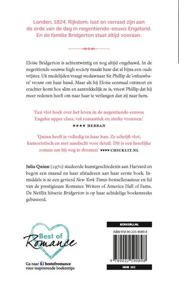 De hand van de gravin / Bridgerton / 5 9789022590898, Verzenden, Gelezen, Julia Quinn
