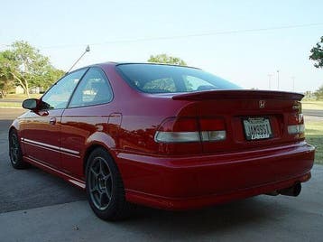 PU Design Achterlip CTR Style Honda Civic Facelift 1999-2001, Honda, Nieuw, Ophalen of Verzenden, Achter