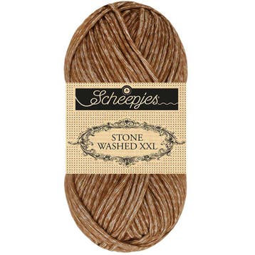 Scheepjes Stone Washed XXL – 862 Brown Agate – Super Chunk, Hobby en Vrije tijd, Ophalen of Verzenden, Nieuw