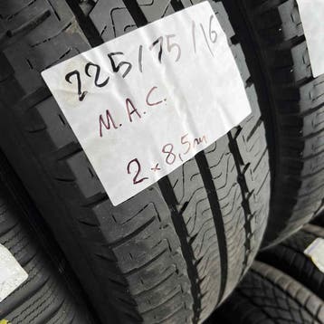 4 x Michelin 225-75-16 C Zomerbanden 8,5mm, 16 inch, Ophalen of Verzenden, Band(en), Bestelwagen