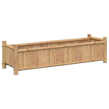 Bamboe Tuinbak 100cm | 34% Korting | Nieuwstaat, Overige materialen, Minder dan 30 cm, 100 cm of meer, Ophalen of Verzenden