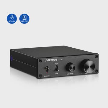 AIYIMA A3001 TPA3255 Subwoofer Versterker - 300W HIFI Mono K, Verzenden, Nieuw