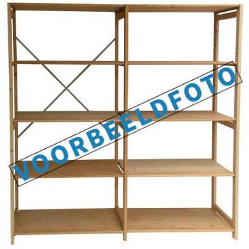 Lundia houten legbord stellingkast - 189x185x30 cm, Ophalen of Verzenden