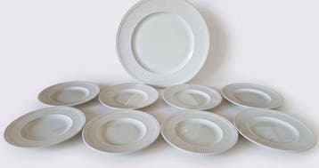 Wedgwood - Gebak/taartset (9) - Porselein - Als nieuw.