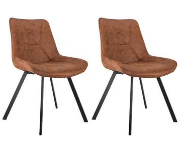Set van 2 Ergonomische Eetkamerstoelen –Waterafstotend en Kr, Huis en Inrichting, Stoelen, Verzenden, Nieuw
