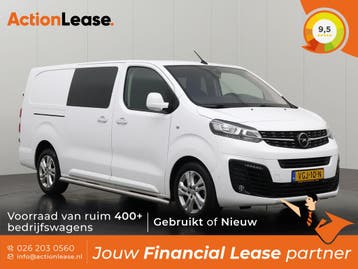 Opel Vivaro Dubbel cabine L3 H1 2020 Diesel Handgeschakeld, Auto's, Vivaro, Zwart, Wit, Nieuw