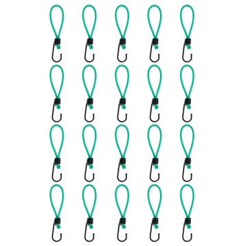 vidaXL Spanelastieken met haken 20 st 15 cm, Verzenden, Nieuw