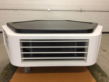 19 kw CV luchtverwarmer Kampmann, wit/zwart (2417), Ophalen of Verzenden, Gebruikt, 800 watt of meer, Overige typen