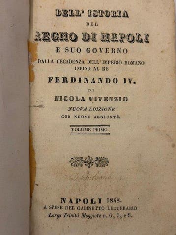 Nicola Vivenzio - DellIstoria del Regno di Napoli e suo