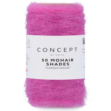 Katia Concept 50 Mohair Shades - 52 magenta - Mohair Garen, Ophalen of Verzenden, Nieuw