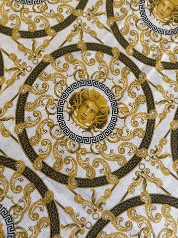 glamoureuze neo-barokke gouden stof - Textiel - 280 cm - 240