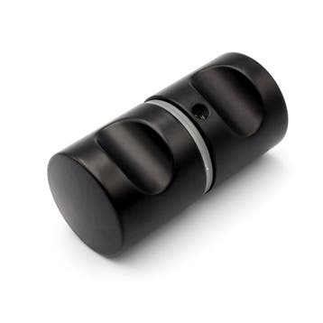 Douchedeurknop 707 rond 30mm - Zwart, Ophalen of Verzenden, Nieuw