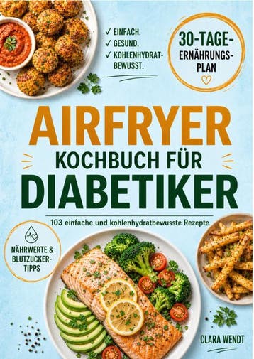 Airfryer Kochbuch Für Diabetiker | Clara Wendt | Nieuw, Ophalen of Verzenden, Nieuw, Clara Wendt