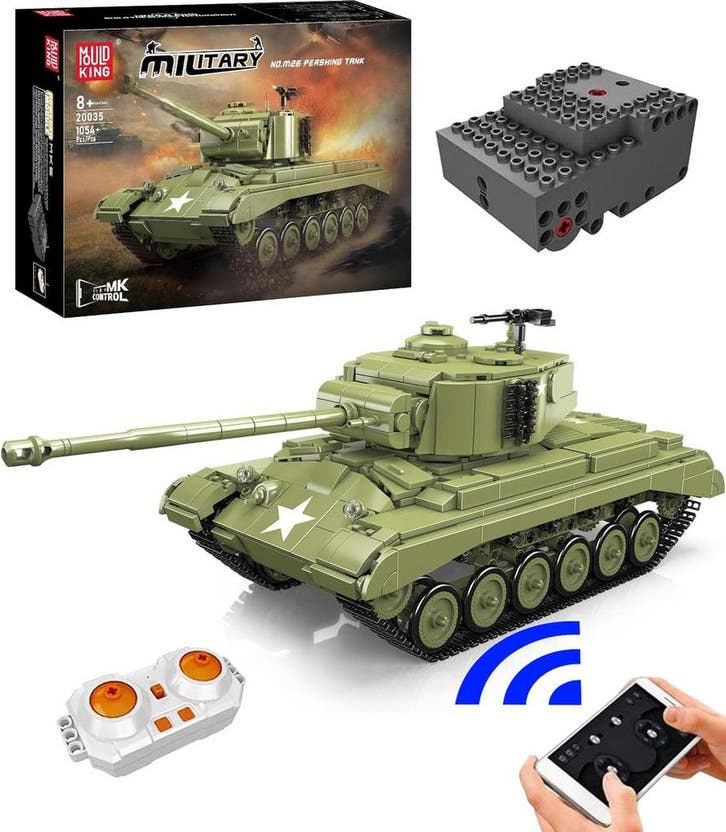Mould King M26 Pershing Tank (Leger bouwsets, Modelbouwsets), Kinderen en Baby's, Speelgoed | Bouwstenen, Nieuw, Verzenden