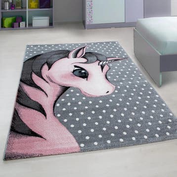 Kindervloerkleed | Kids | Eenhoorn | Roze | 160x230 cm, Verzenden, Nieuw