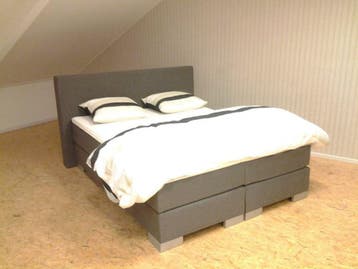 *NIEUW* Boxspring Angel 90 x 220 Nevada Dark Grey €478,80, Nieuw, Eenpersoons, 220 cm, 90 cm