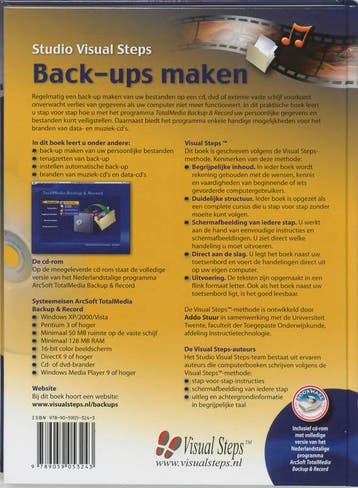 Back-Ups Maken + Cd-Rom 9789059053243 A. Stuur, Verzenden, Zo goed als nieuw, A. Stuur