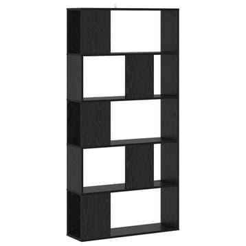 vidaXL Boekenkast Zwart eiken 80,5 x 23,5 x 162,5 cm PB, Minder dan 50 cm, Verzenden, Nieuw, 150 tot 200 cm