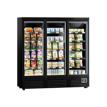 GGM Gastro | Wandkoelmeubel - 1890mm - 1539 liter - 3 glazen, Verzenden, Nieuw