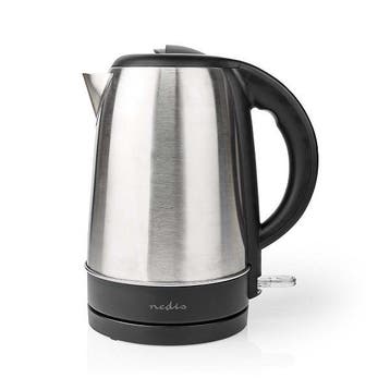 Waterkoker | Nedis (1.7 L, Droogkookbeveiliging, RVS), Verzenden, Nieuw