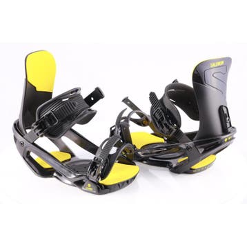 L snowboard bindingen SALOMON UNITE, black/yellow (NIEUWE), Verzenden, Nieuw