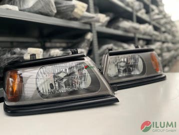 MITSUBISHI Pajero Sport K90 KOPLAMP L+R 3248963,3248964, Verzenden, Gebruikt, Mitsubishi