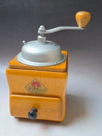 PeDe - Dienes - Koffiemolen - mokka - Hout, Staal